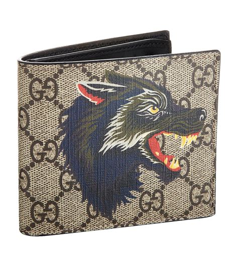 gucci mens wallet wolf|buy gucci wallet online.